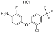 4-[2-氯-4-(三氟甲基)苯氧基]-2-氟苯胺盐酸盐结构式_113674-95-6结构式