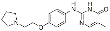 2-(4-(2-(吡咯烷-1-基)乙氧基)苯基氨基)-5-甲基嘧啶-4-醇结构式_1138473-53-6结构式