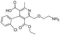 2-[(2-氨基乙氧基)甲基]-4-(2-氯苯基)-6-甲基-3,5-吡啶二甲酸 3-乙酯结构式_113994-38-0结构式