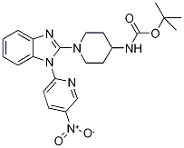 {1-[1-(5-硝基-吡啶-2-基)-1H-苯并咪唑-2-基]-哌啶-4-基}-氨基甲酸叔丁酯结构式_1146080-64-9结构式