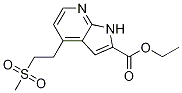 4-[2-(甲基磺酰基)乙基]-1H-吡咯并[2,3-B]吡啶-2-羧酸乙酯结构式_1146222-20-9结构式