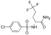 (2r)-2-[[(4-氯苯基)磺酰基]氨基]-5,5,5-三氟-戊酰胺结构式_1146699-67-3结构式
