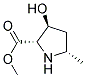 (2alpha,3beta,5alpha)-(9ci)-3-羟基-5-甲基-L-脯氨酸甲酯结构式_114681-13-9结构式