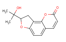 二氢欧山芹素结构式_1147-29-1结构式