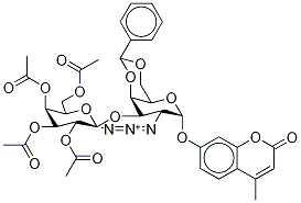 4-甲基伞形酮2-叠氮基-2-脱氧-3-O-(四-O-乙酰基-beta-D-吡喃半乳糖基)-4,6-O-苯基亚甲基-alpha-D-吡喃半乳糖苷结构式_1147438-61-6结构式