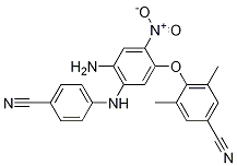 4-[4-氨基-5-[(4-氰基苯基)氨基]-2-硝基苯氧基]-3,5-二甲基-苯甲腈结构式_1148021-61-7结构式