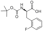 BOC-D-2-氟苯丙氨酸结构式_114873-10-8结构式