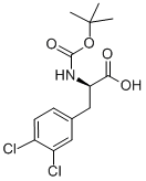 BOC-D-3,4-二氯苯丙氨酸结构式_114873-13-1结构式
