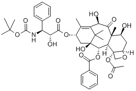 多西他赛;多烯紫杉醇结构式_114977-28-5结构式
