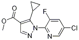1-(5-氯-3-氟吡啶-2-基)-5-环丙基吡唑-4-羧酸甲酯结构式_1150164-42-3结构式