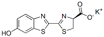 4-Thiazolecarboxylic acid, 4,5-dihydro-2-(6-hydroxy-2-benzothiazolyl)-, monopotassium salt, (4S)- Structure,115144-35-9Structure
