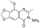 7-氨基-4-甲氧基-6-甲基-1,3-二氧代[4,5-g]喹唑啉-8(7h)-酮结构式_115164-52-8结构式