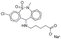 Tianeptine mc5 (pentanoic acid metabolite) Structure,115220-11-6Structure