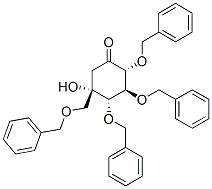(2R,3S,4S,5S)-5-羟基-2,3,4-三(苄氧基)-5-[(苄氧基)甲基]-环己酮结构式_115250-38-9结构式