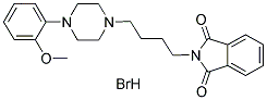 1-(2-甲氧基苯基)-4-(邻苯二甲酰亚氨基丁基)哌嗪氢溴酸盐结构式_115388-32-4结构式