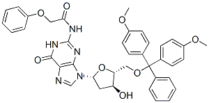 5-O-(4,4-二甲氧基三苯甲游基)-N2-苯氧基乙酰基-2-脱氧鸟苷结构式_115388-95-9结构式