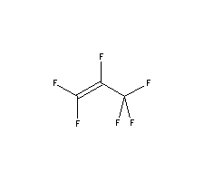 六氟丙烯结构式_116-15-4结构式