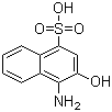 1-氨基-2-萘酚-4-磺酸结构式_116-63-2结构式