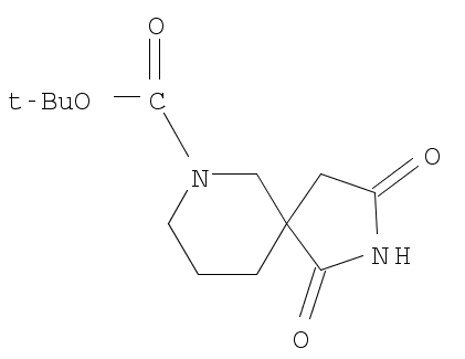 Tert-butyl 1,3-dioxo-2,7-diazaspiro[4.5]decane-7-carboxylate Structure,1160246-76-3Structure