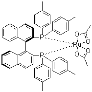 Diacetato[(s)-(-)-2,2-bis(di-p-tolylphosphino)-1,1-binaphthyl]ruthenium(ii) Structure,116128-29-1Structure