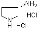(S)-3-氨基吡咯烷二盐酸盐结构式_116183-83-6结构式