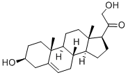 21-羟基孕烯醇酮结构式_1164-98-3结构式