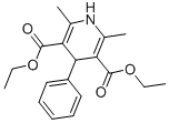 2,6-二甲基-4-苯基-1,4-二氢吡啶-3,5-二羧酸二乙酯结构式_1165-06-6结构式