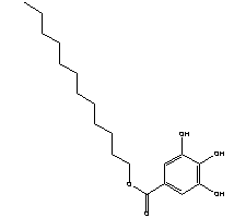 没食子酸月桂酯结构式_1166-52-5结构式