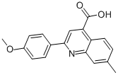 2-(4-Methoxyphenyl)-7-methylquinoline-4-carboxylic acid Structure,116734-21-5Structure