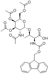 芴甲氧羰基-苏氨酸(半乳糖胺(Ac)3-α-D)基结构式_116783-35-8结构式