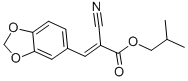 3-(苯并[d][1,3]二氧代l-5-基)-2-氰基丙烯酸异丁酯结构式_117133-81-0结构式