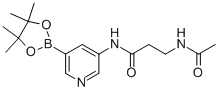 3-乙酰基氨基-n-[5-(4,4,5,5-四甲基-[1,3,2]二噁硼烷-2-基)吡啶-3-基]丙酰胺结构式_1171891-27-2结构式
