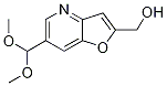 (6-(二甲氧基甲基)呋喃并[3,2-b]吡啶-2-基)-甲醇结构式_1171920-53-8结构式