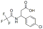 3-(4-氯苯基)-3-[(2,2,2-三氟乙酰基)氨基]丙酸结构式_117291-25-5结构式