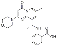 (R)-2-(1-(7-甲基-2-吗啉-4-氧代-4H-吡啶并[1,2-a]嘧啶-9-基)乙基氨基)苯甲酸结构式_1173900-36-1结构式