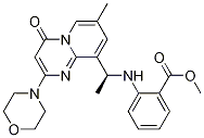 (S)-2-(1-(7-甲基-2-吗啉-4-氧代-4H-吡啶并[1,2-a]嘧啶-9-基)乙基氨基)苯甲酸甲酯结构式_1173900-38-3结构式