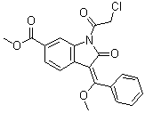(3E)-1-(2-chloroacetyl)-2,3-dihydro-3-(methoxyphenylmethylene)-2-oxo-1h-indole-6-carboxylic acid methyl ester Structure,1174335-83-1Structure
