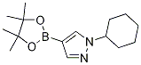 1-环己基-4-(4,4,5,5-四甲基-1,3,2-二噁硼烷-2-基)-1H-吡唑结构式_1175275-00-9结构式