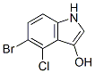 5-溴-4-氯-1H-吲哚-3-醇结构式_117887-41-9结构式