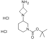 3-(3-氨基-1-氮杂啶)-1-哌啶羧酸 1,1-二甲基乙酯双盐酸盐结构式_1179360-85-0结构式