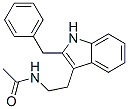 N-[2-[2-苯基甲基-1H-吲哚-3-基]乙基]-乙酰胺结构式_117946-91-5结构式