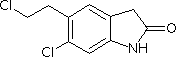 5-(2-氯乙基)-6-氯-1,3-二氢-吲哚-2-(2H)-酮结构式_118289-55-7结构式
