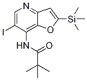N-(6-碘-2-(三甲基甲硅烷基)呋喃并[3,2-b]吡啶-7-基)三甲基乙酰胺结构式_1186310-88-2结构式