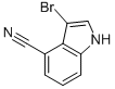3-溴-1H-吲哚-4-甲腈结构式_1186663-64-8结构式