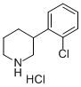 3-(2-氯苯基)哌啶盐酸盐结构式_1187172-08-2结构式
