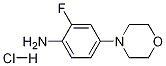 2-氟-4-(4-吗啉)苯胺盐酸盐结构式_1187582-49-5结构式