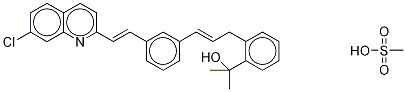 去[3-[[(1-羧甲基)环丙基]甲基]硫代]-2-丙烯基孟鲁司特甲磺酸酯结构式_1187586-82-8结构式
