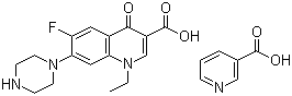 烟酸诺氟沙星结构式_118803-81-9结构式