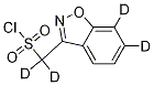 苯并[d]异恶唑-3-基-甲烷磺酰基-d4氯化物结构式_1189428-60-1结构式