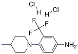 4-甲基-1-(4-氨基-2-三氟甲基苯基)哌啶双盐酸盐结构式_1189494-84-5结构式